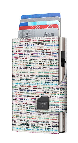 Wallet CLICK & SLIDE Bamboo Crème/Silver