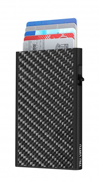 Porta Tessere CLICK & SLIDE Carbon Fibre Black/Bla