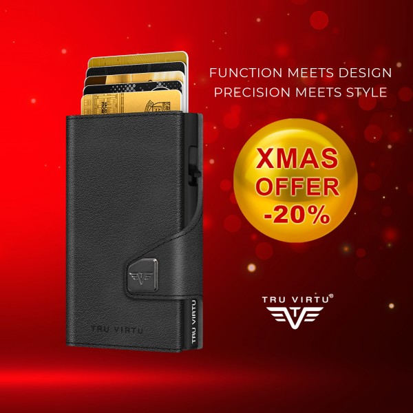 Wallet CLICK & SLIDE Nappa Black/Black