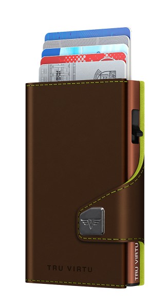 Portafoglio C&S Vegan Bio Apple Marrone-Verde/Marr