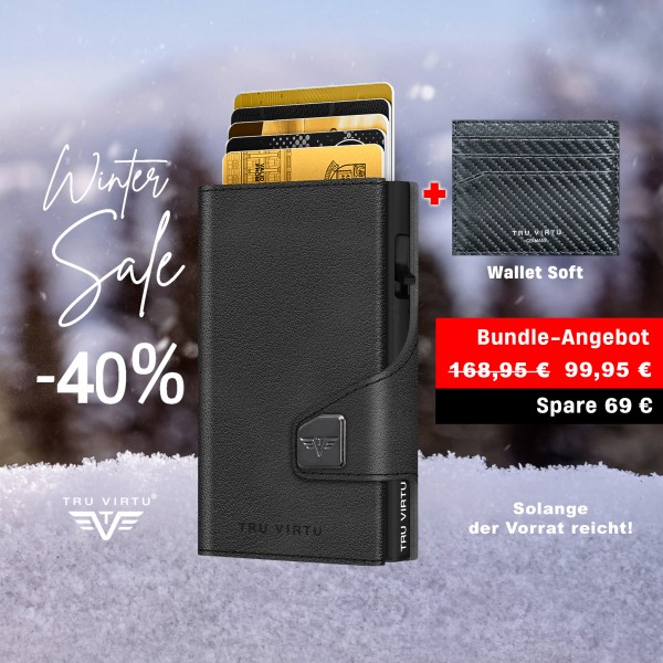 Bundle Wallet Nappa Black + Wallet Soft