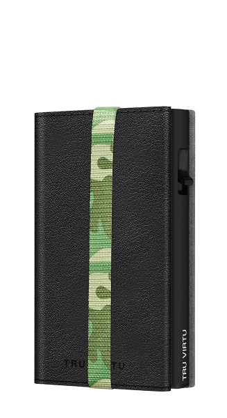 Wallet C&S Strap Edge Nappa Nero Camouflage