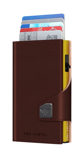Wallet CLICK & SLIDE Florence Café/Gold