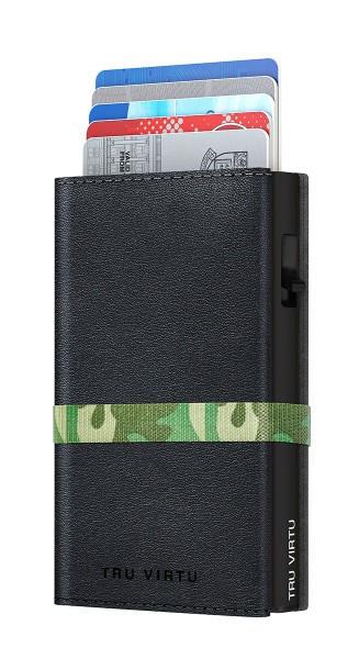 Wallet C&S Strap Cross Nappa Black Camouflage/Bla