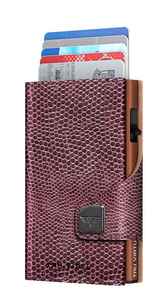 Wallet CLICK & SLIDE Iguana Glossy Brown/Blackberr