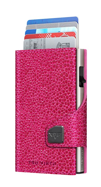 Wallet CLICK & SLIDE Sting Ray Fuchsia/Silver