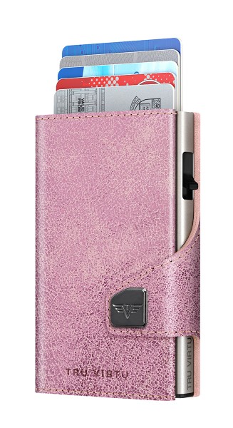 Monedero CLICK & SLIDE Glitter Rosé/Silver