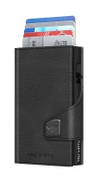 Wallet CLICK&SLIDE Nappa Black Coin Pocket/Nero